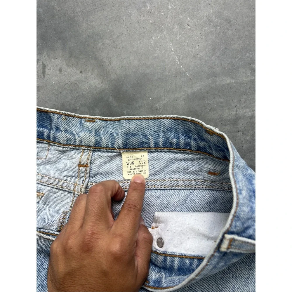 Levi Orange Tab 550 Denim Light Wash Jeans